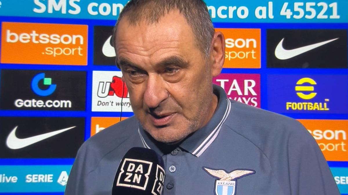 Lazio, Sarri a DAZN: "L'Inter è più forte di noi, c'è un gap tecnico. La mentalità della squadra è l'aspetto più positivo"