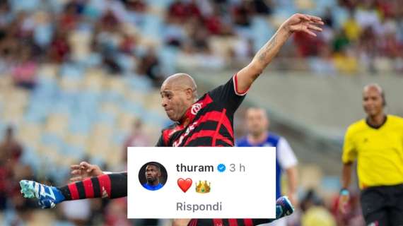 Adriano "obrigado" per l'affetto ricevuto al Maracana. Spunta l'omaggio di Thuram