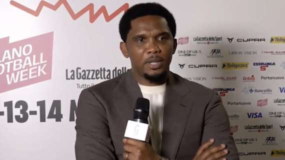 Eto'o: "Inter, il 2-0 nel derby d'andata è ottimo ma attenzione. Onana è come un figlio, però ho un dovere"