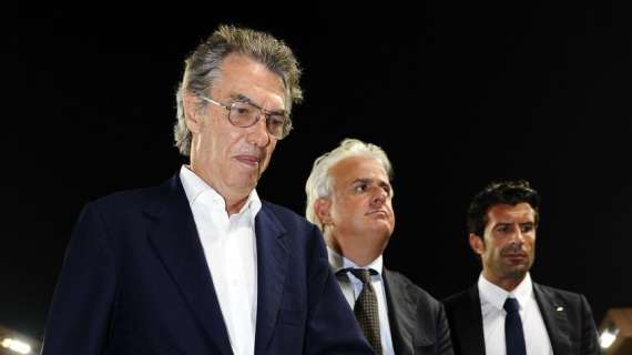 Moratti all'Army Pitch per salutare la squadra