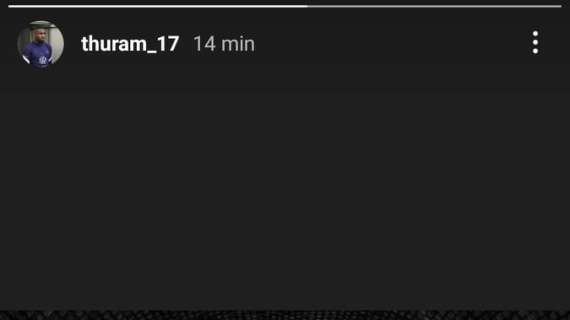 Thuram, il messaggio social è una luce in fondo al tunnel