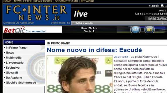 Fc InterNews, crescono gli iscritti su Facebook