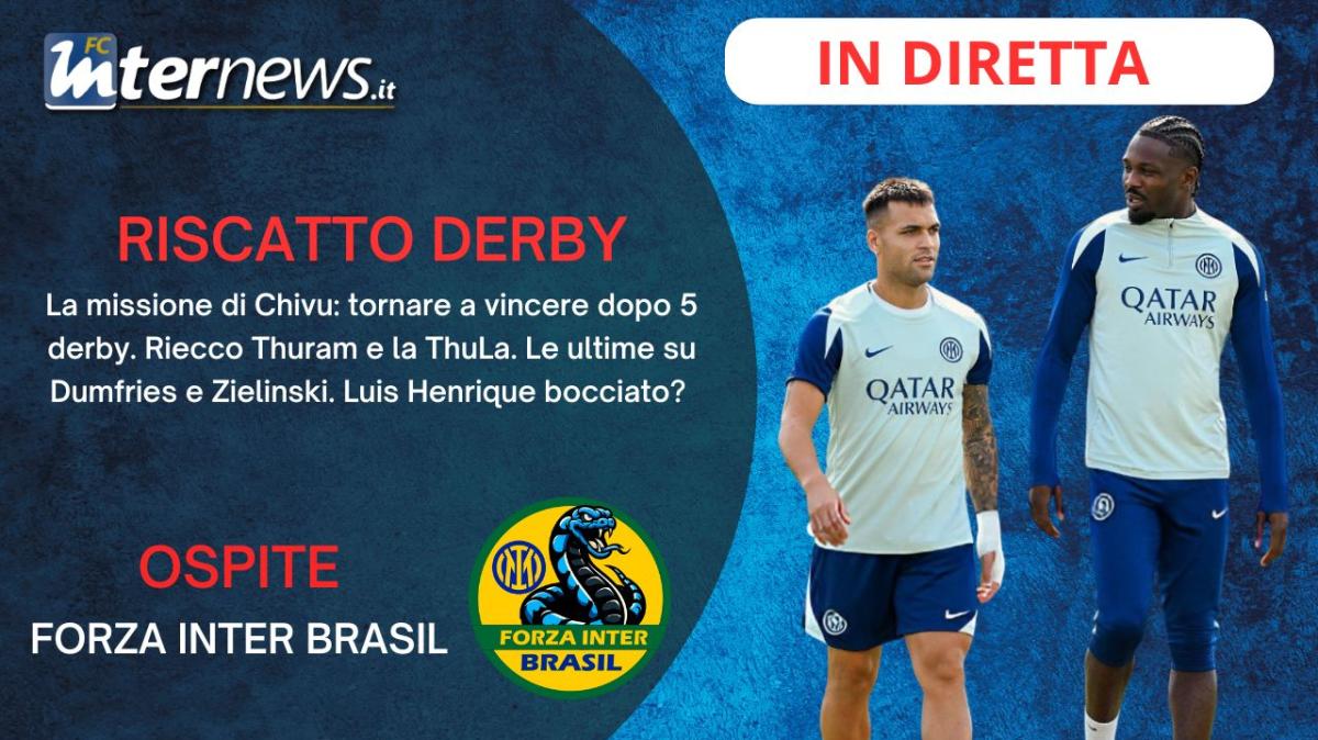 Rivivi la diretta! CHIVU e la MISSIONE DERBY: le ULTIME su DUMFRIES e ZIELINSKI. BOMBA dalla GERMANIA: l'INTER su ADEYEMI