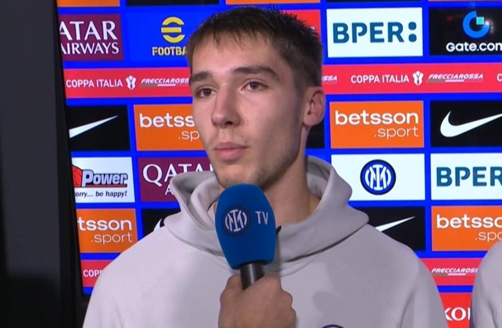 Bovo festeggia l'esordio con l'Inter: "Un sogno che si avvera in una serata indimenticabile"