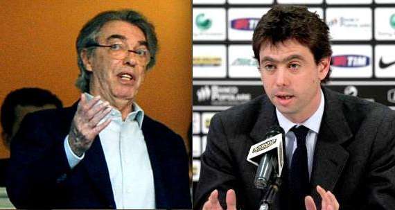 Inter-Juventus è sfida di famiglia: Moratti vs Agnelli