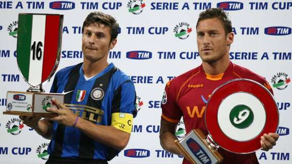 Zanetti a Totti: "Gran record per grande campione"