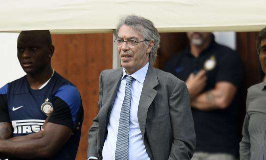 Moratti, Branca e Ausilio all'allenamento odierno