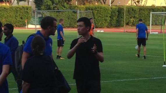 Anche Zhang ad Appiano alla vigilia di Roma-Inter