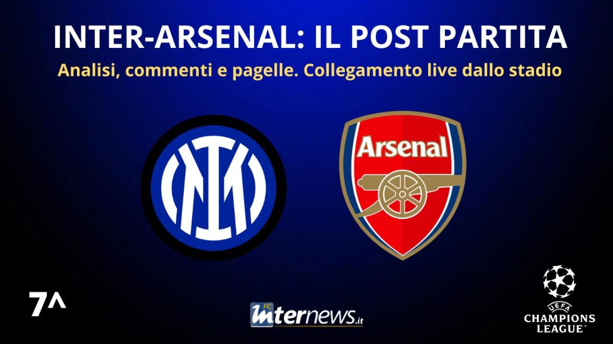 LIVE - Il POST PARTITA di INTER-ARSENAL: ANALISI e PAGELLE. Collegamento in DIRETTA dallo stadio