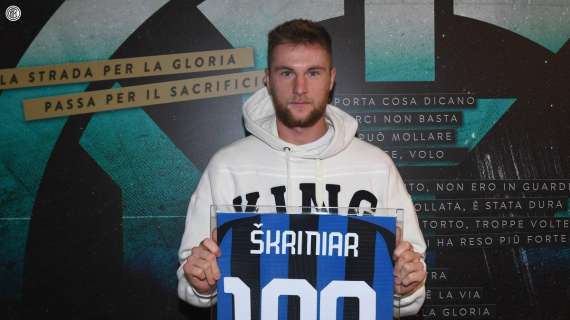 FOTO - Skriniar, maglia speciale per le 100 presenze con la maglia dell'Inter