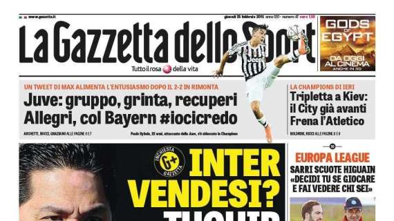 Prime pagine - Thohir pensa alla cessione dell'Inter. L'alternativa è trovare nuovi soci in Cina