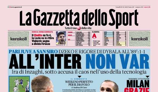 Prima GdS - All'Inter non VAR