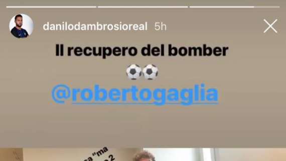 D'Ambrosio scherza con Gagliardini: "Il recupero del bomber"