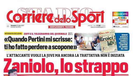 Prima CdS - Zaniolo, lo strappo. Mourinho vuole Dybala se va via