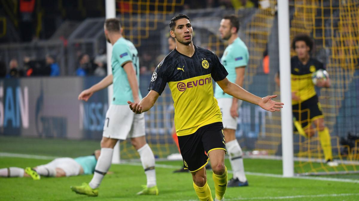 Borussia Dortmund-Inter, i precedenti: nerazzurri avanti nel bilancio. L'ultimo match deciso da Hakimi