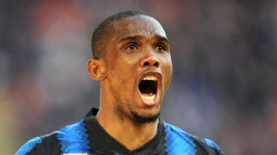 Gli auguri dell'Inter a Eto'o: il club ricorda i numeri del Re Leone