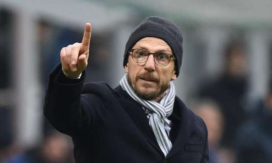 Di Francesco: "Domani tre punti per scrivere la storia" 