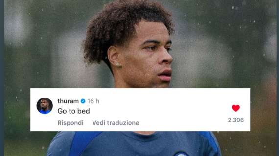 Buchanan posta su Instagram e Thuram fa il 'maestrino' riportando l'ordine: "Va a letto"