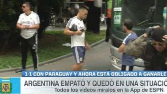 Espn - Argentina, Lautaro ancora dolorante dopo la botta rimediata con il Paraguay