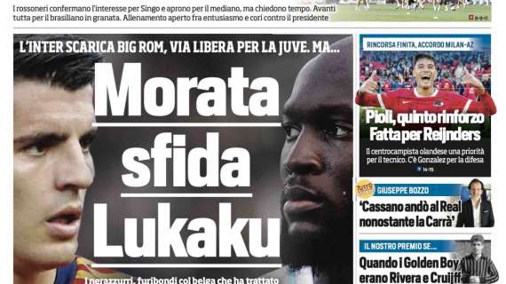 Prima TS - Morata sfida Lukaku. L'Inter scarica Big Rom, via libera per la Juve