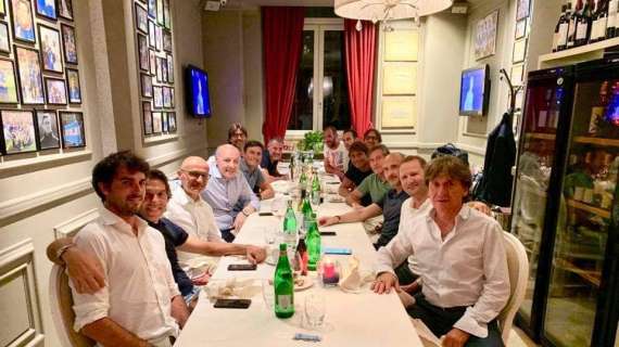 FOTO - Inter: dirigenza e staff tecnico questa sera a cena al Botinero