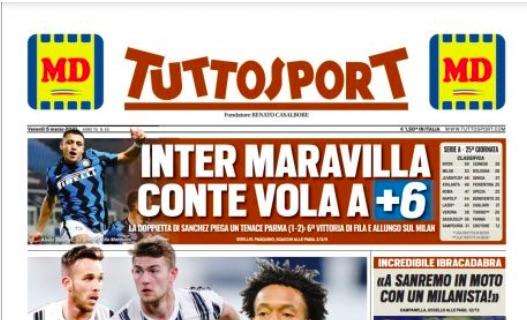 Prima TS - Inter Maravilla: Conte vola a +6. La doppietta di Sanchez piega il Parma
