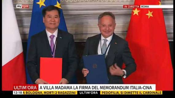 Memorandum Italia-Cina, anche Zhang Jindong presente alla firma