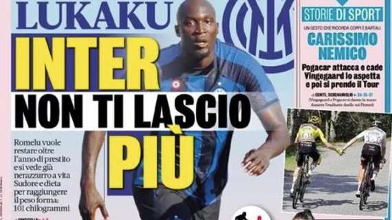 Prima GdS - Lukaku: Inter, non ti lascio più. Romelu si vede già nerazzurro a vita