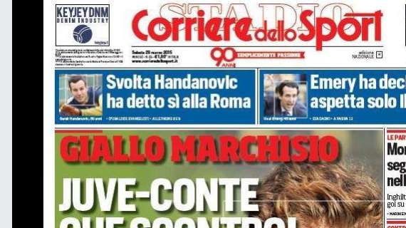 Prima pagina CdS - Handanovic, svolta Roma