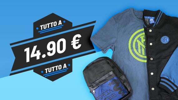 Super offerta: i prodotti dell'Inter a 14,90 euro sul nostro store online