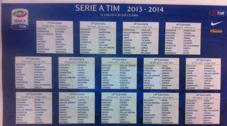 Calendario di Serie A 2013/14 - Inter, saranno brividi in avvio e alla fine