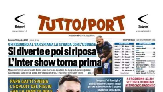 Prima TS - Si diverte e poi si riposa, l'Inter show torna prima