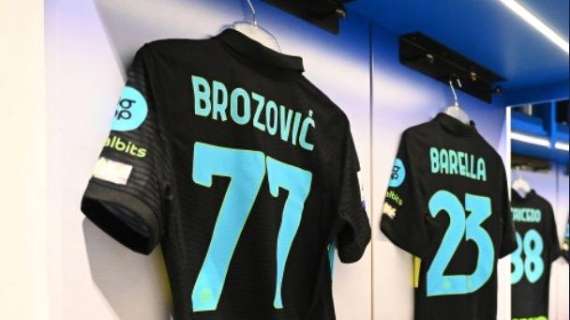Inter-Empoli, tutto pronto nello spogliatoio nerazzurro: in campo con la terza maglia 