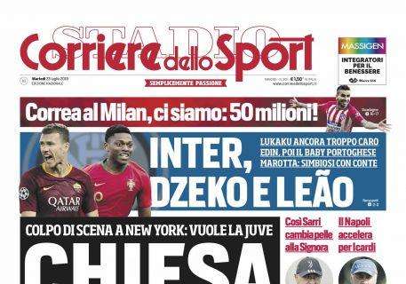 Prima CdS - Inter, Dzeko e Leão. Lukaku ancora troppo caro