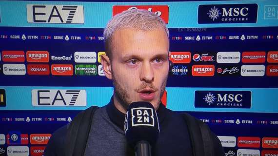 Dimarco a DAZN: "Soddisfatti a metà, volevamo vincere ma l'importante era non farci superare dal Napoli"