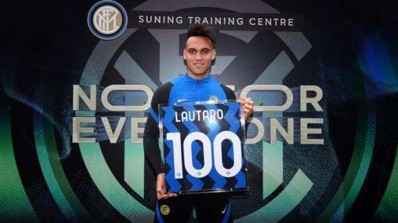 Cento presenze con l'Inter, targa ad Appiano per Lautaro