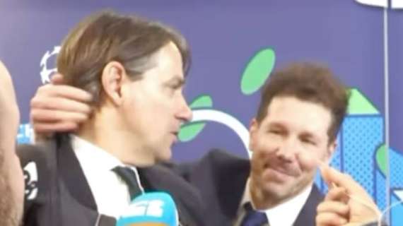 Inzaghi: "Risultato stretto. Gli attaccanti? Benissimo così". Poi l'abbraccio con Simeone