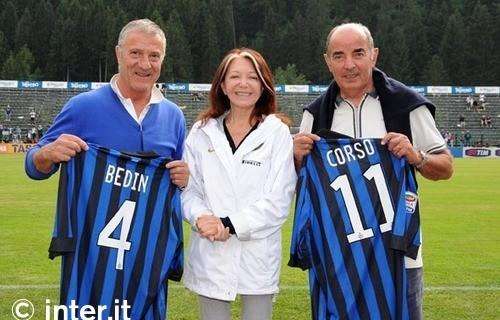 Bedin e Corso ricevono le nuove maglie dell'Inter
