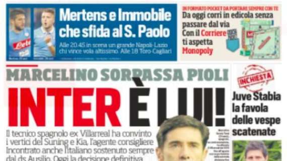 Prima pagina CdS - Inter, è Marcelino! L'ex Villarreal ha convinto Suning e Kia, oggi si decide