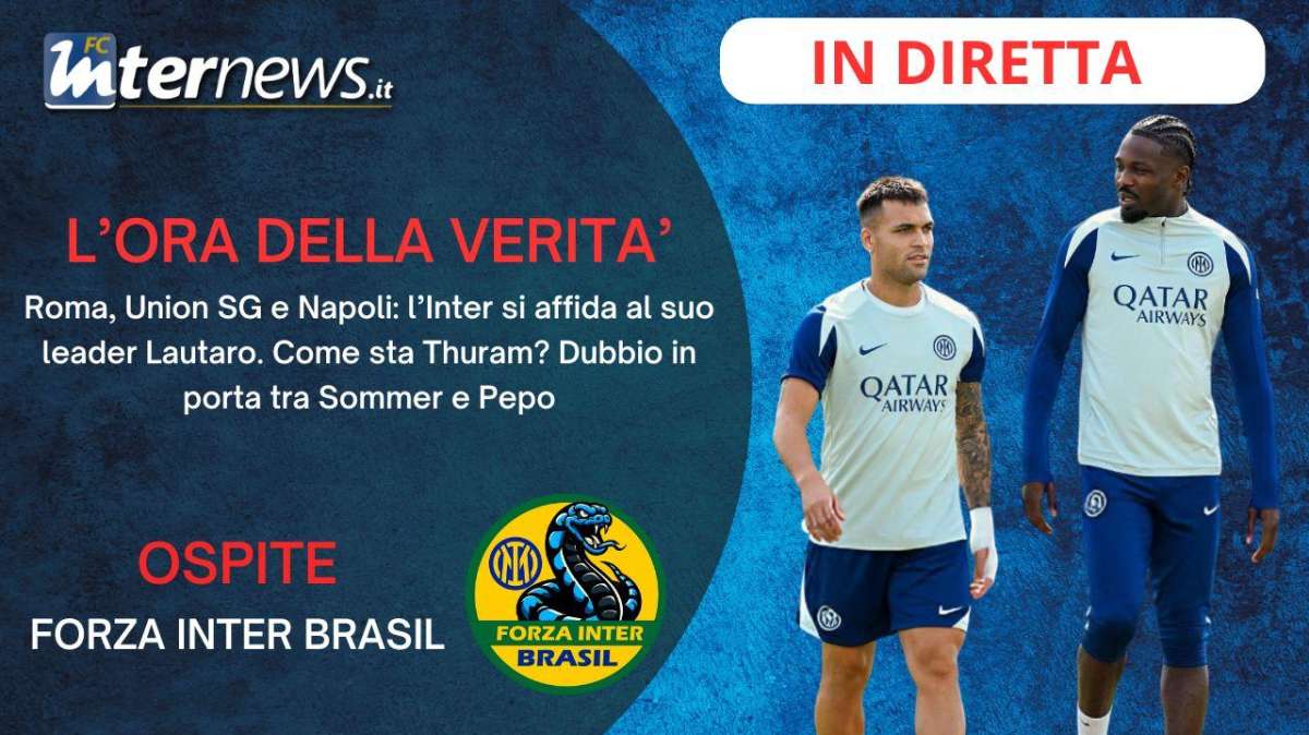 Rivivi la diretta! Verso ROMA-INTER, al via il TOUR di FUOCO! LAUTARO c'è, le ULTIME su THURAM. Chi tra i pali?