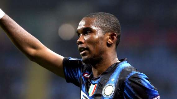 Eto'o presente oggi al fianco dei suoi compagni