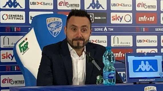 Sassuolo, De Zerbi: "Bene con Atalanta e Inter, mi è piaciuto il coraggio"