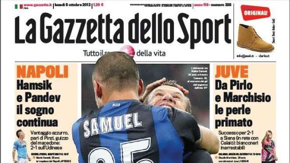 FOTO - Gazzetta: "Un Samuel forza 10!"