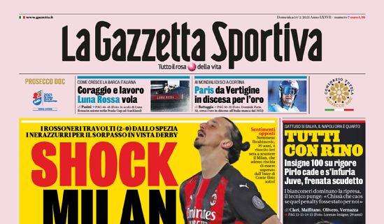 Prima pagina GdS - Shock Milan, carica Inter. Conte può tornare in testa