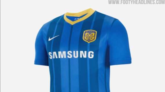 Jiangsu Fc, pronta la maglia per il 2021: niente nero-azzurro, si torna al blu con colletto giallo