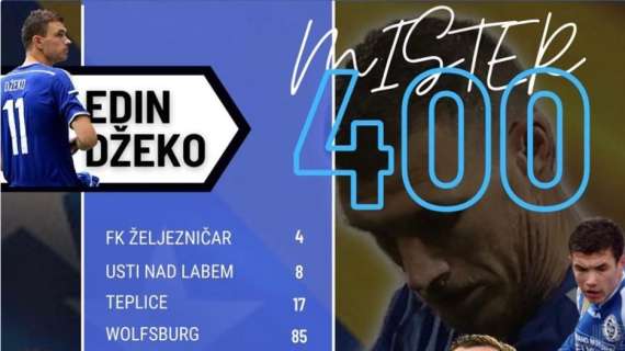 Dzeko mister 400 gol grazie alla doppietta di Verona: "Non servono parole"