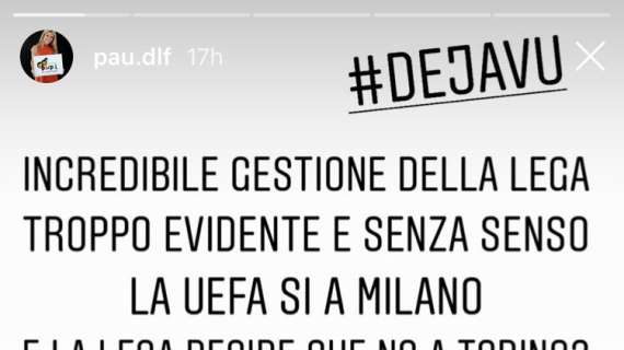 Rinvio Juve-Inter, anche Paula Zanetti infuriata: "Senza senso, sempre la stessa storia"