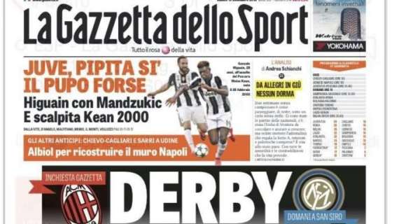 Prima pagina GdS - Derby 100℅