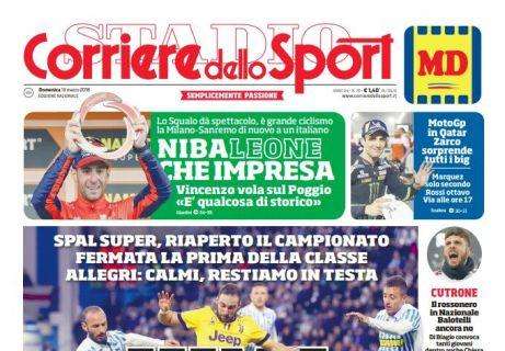Prima pagina CdS - Squadra a lezione da Spalletti: "Battere la Sampdoria senza paura"