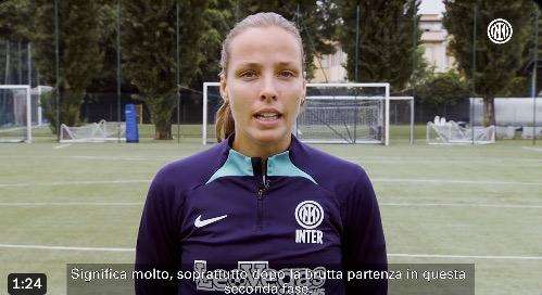Inter Women, Kristjansdottir: "Siamo in un buon stato di forma, l'abbiamo dimostrato con la Fiorentina"